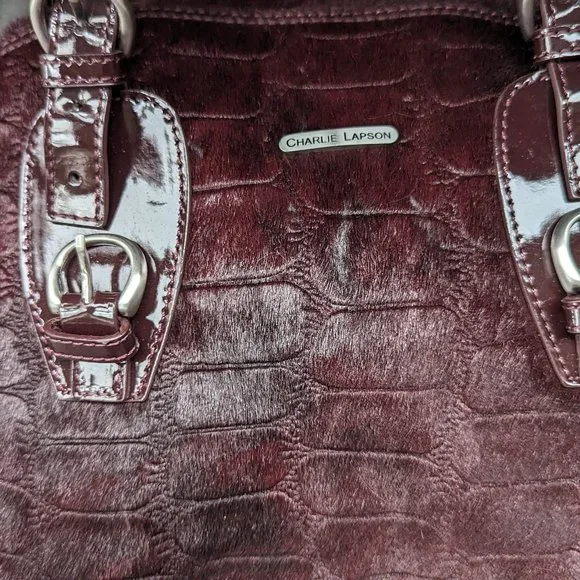 Beautiful Burgundy/Wine Limited Edition Charlie Lapson Purse - NWT - Picture 2 of 11